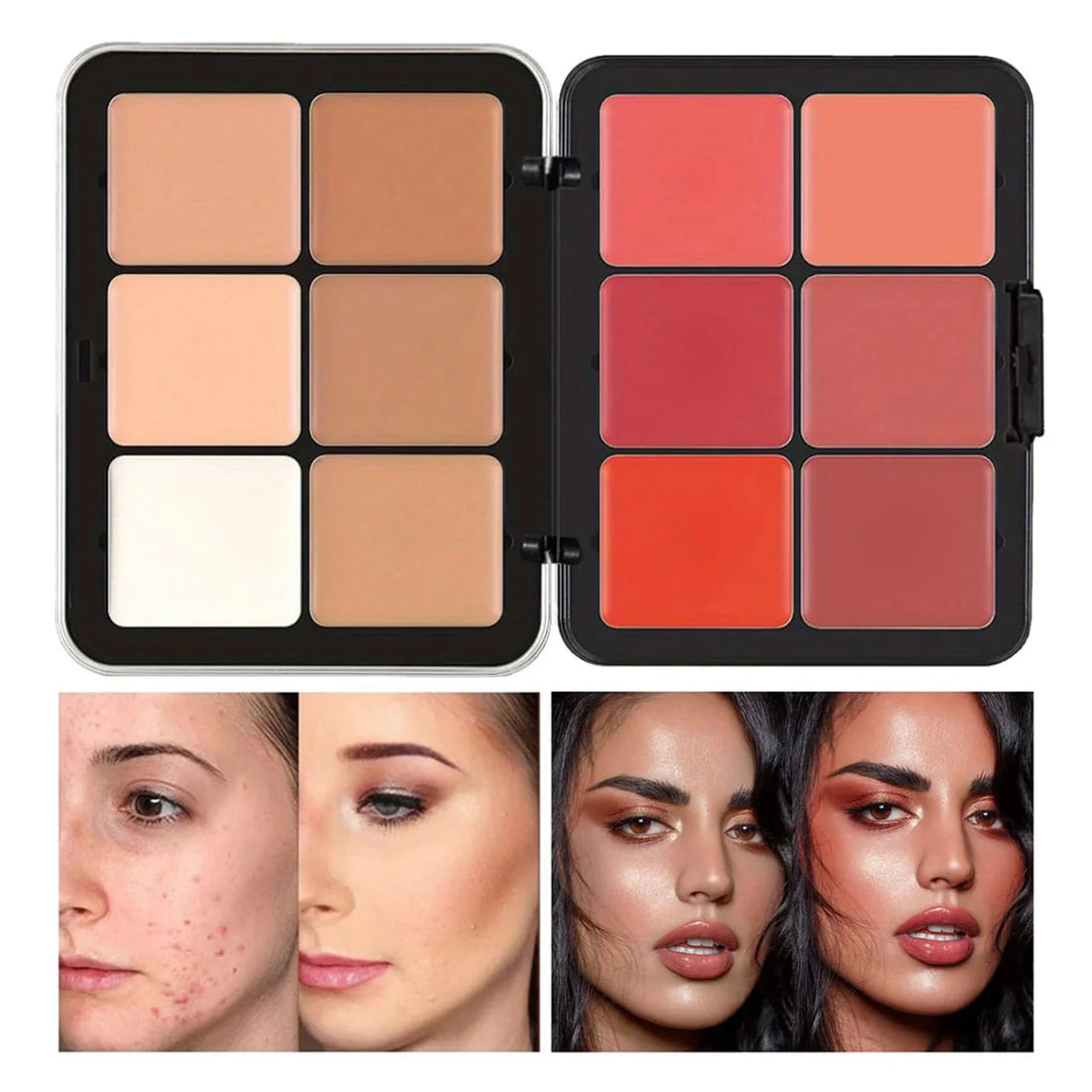 Carla Secret 12 Color Cream Concealer & Blush Palette